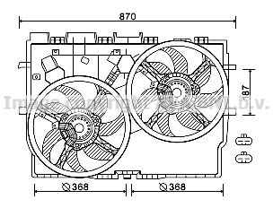 AVA QUALITY COOLING Ventilators, Motora dzesēšanas sistēma FT7584